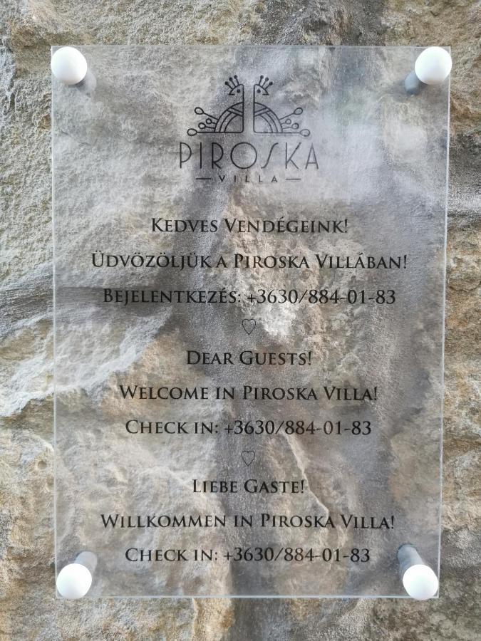 Piroska Villa Heviz Exterior foto